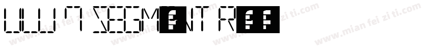 ULU 7 SEGMmENT Regular字体转换